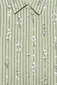 CHEMISE À RAYURES PAILLETTES