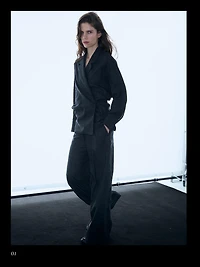 Textured 100% wool overshirt