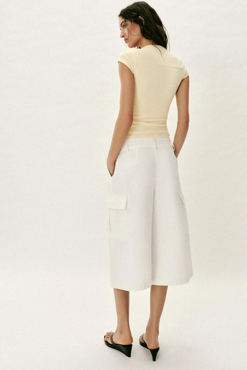 SQUARE NECKLINE T-SHIRT