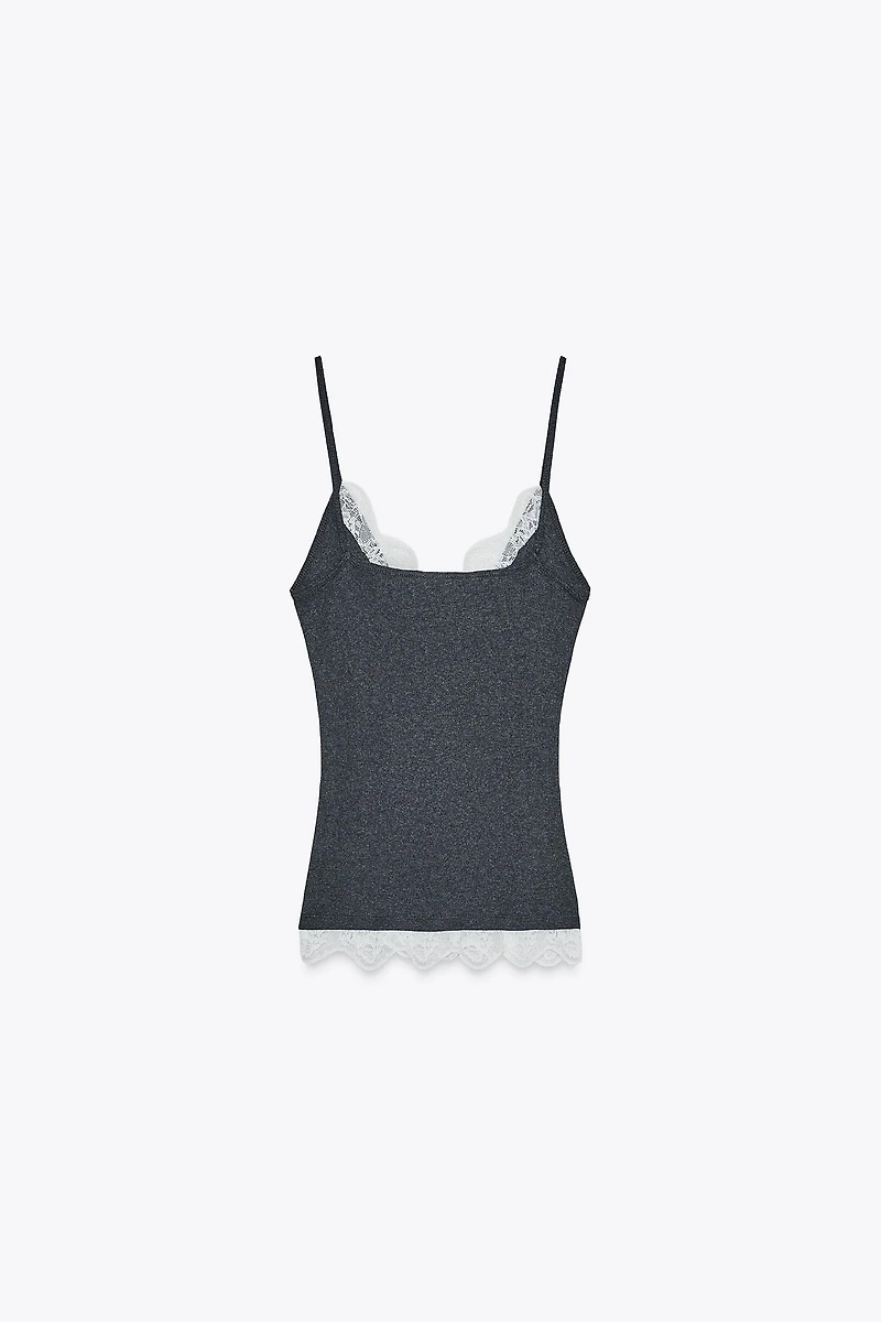 LACE STRAPPY TOP