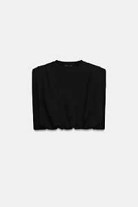 BALLOON SHOULDER PAD TOP