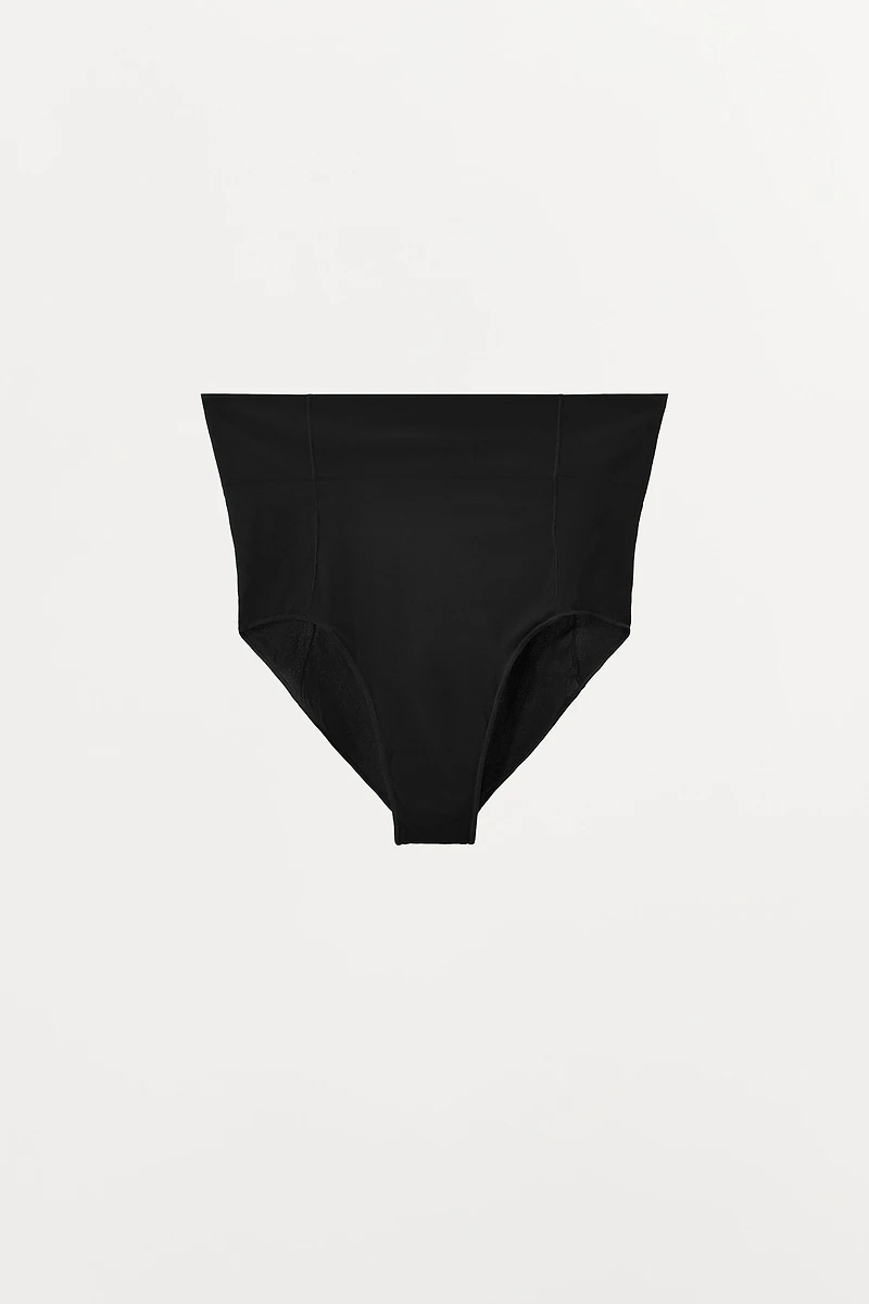 HIGH WAIST PANTIES WITH POLYAMIDE