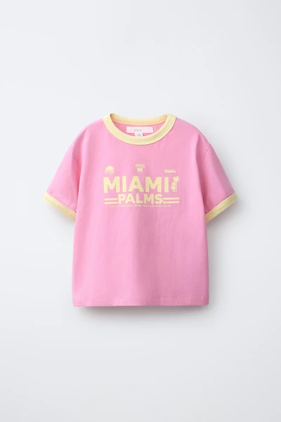 CONTRASTING TEXT T-SHIRT
