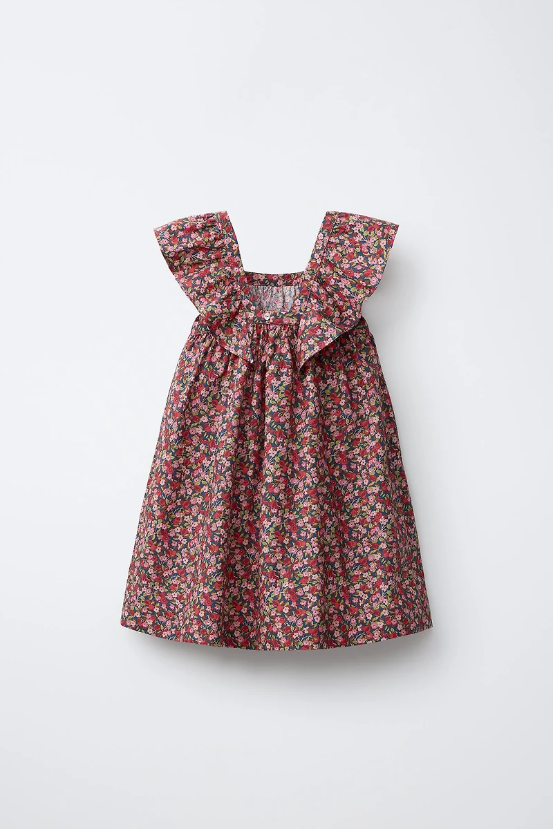FLORAL PRINT DRESS MADE WITH LIBERTY FABRIC
