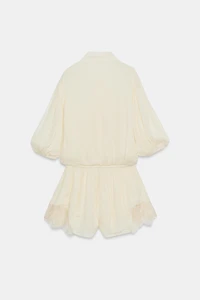 ZW COLLECTION LACE SHORT JUMPSUIT