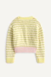 LIMITED EDITION FLORAL EMBROIDERED STRIPED KNIT JUMPER