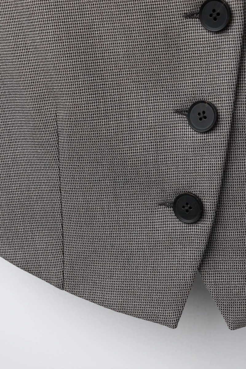 HOUNDSTOOTH TAILORED VEST