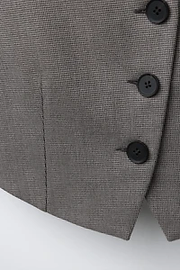 HOUNDSTOOTH TAILORED VEST