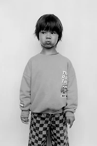 CAR PRINT SWEATSHIRT
