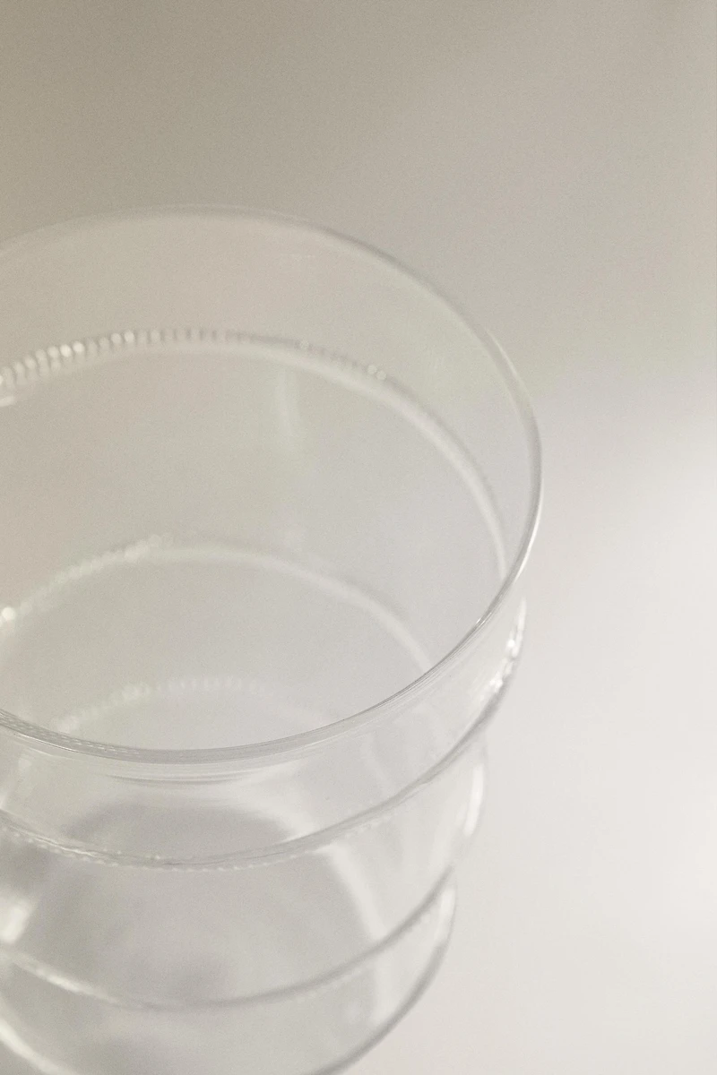 BOROSILICATE TUMBLER WITH LINES