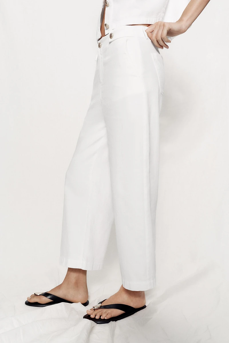GOLD BUTTON CULOTTES
