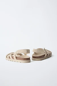 ROPE DESIGN LEATHER SANDALS