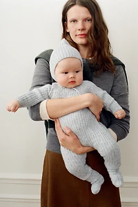 RIBBED KNIT JUMPSUIT