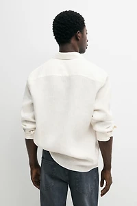 100% linen regular fit shirt