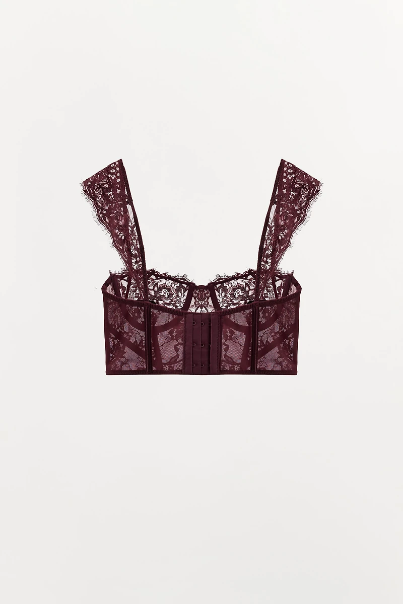 SOUTIEN-GORGE À ARMATURES EN DENTELLE