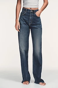 TRF HIGH WAIST WIDE LEG FULL LENGTH JEANS