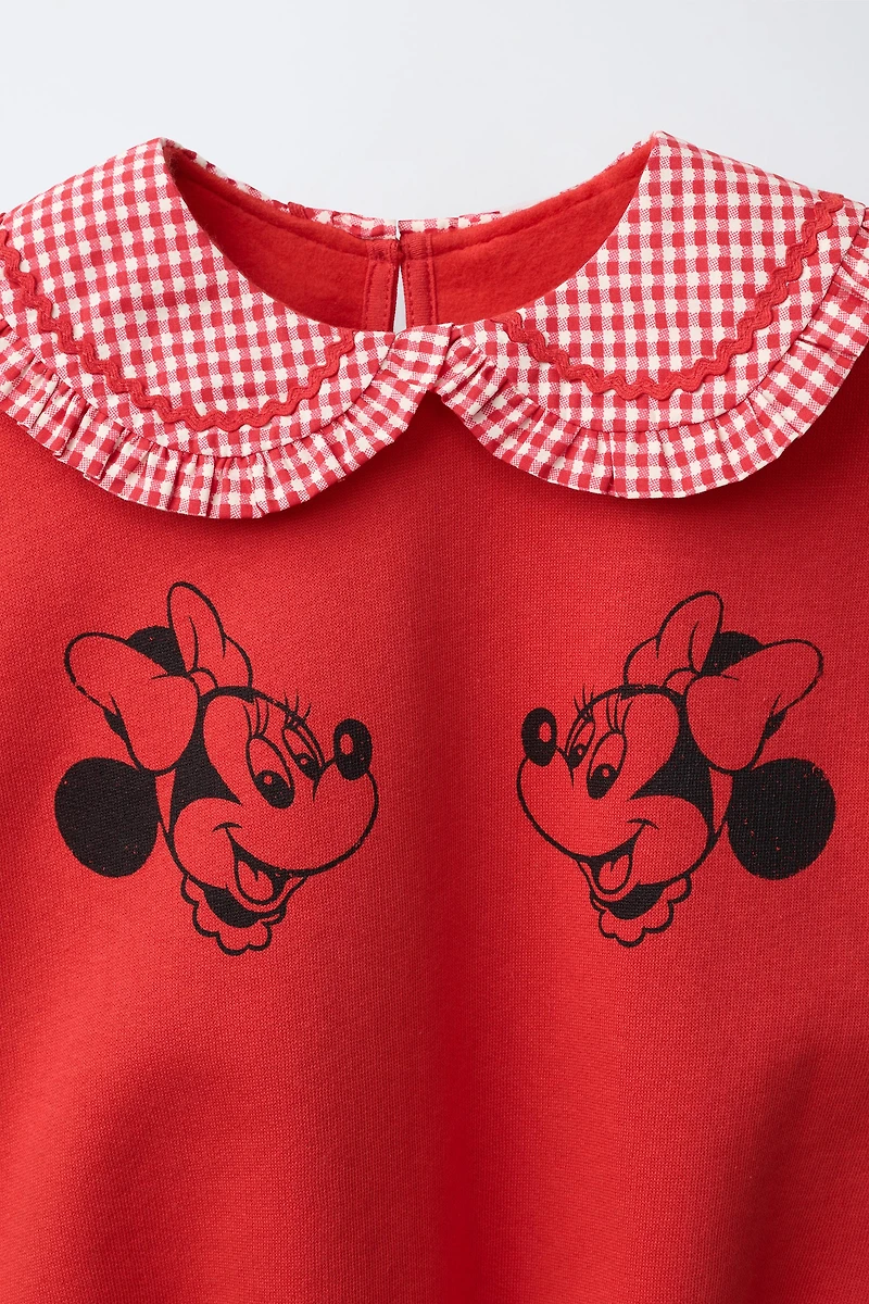 SWEAT COL CARREAUX VICHY MINNIE MOUSE © DISNEY