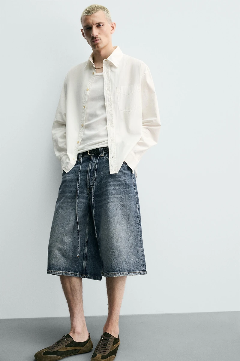 SHORT EN DENIM COUPE BAGGY
