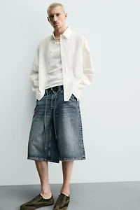 SHORT EN DENIM COUPE BAGGY