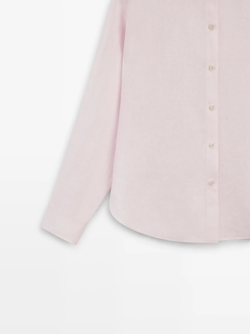 Flowing 100% linen shirt