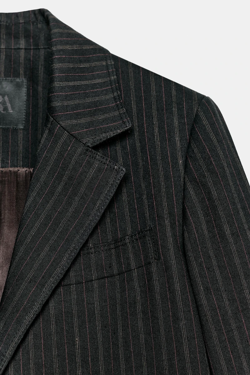 ZW COLLECTION STRIPED LINEN BLAZER