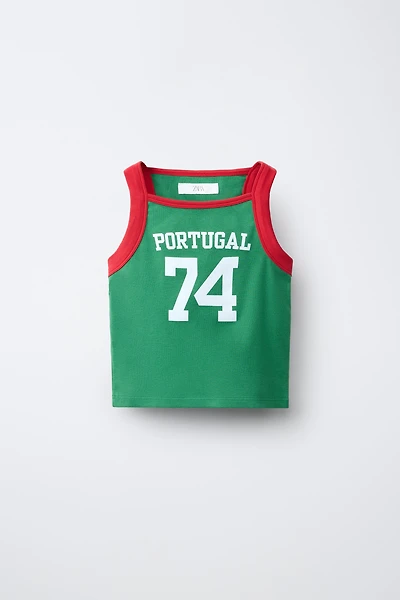 BRAZIL PRINT TOP