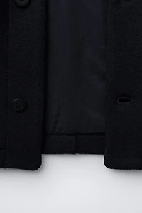 VESTE COURTE EN DRAP DE LAINE