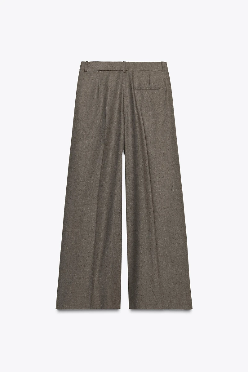 WIDE LEG PLEATED PANTS ZW COLLECTION