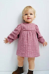 ROBE ET CULOTTE TEXTURÉE À FLEURS