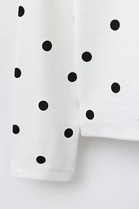 POLKA DOT T-SHIRT WITH MODAL