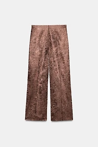 WRINKLE-LOOK CULOTTES