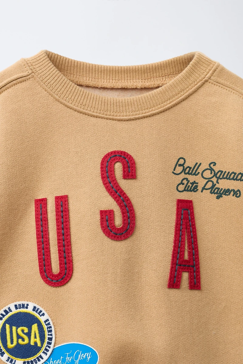 PATCH APPLIQUÉ SWEATSHIRT