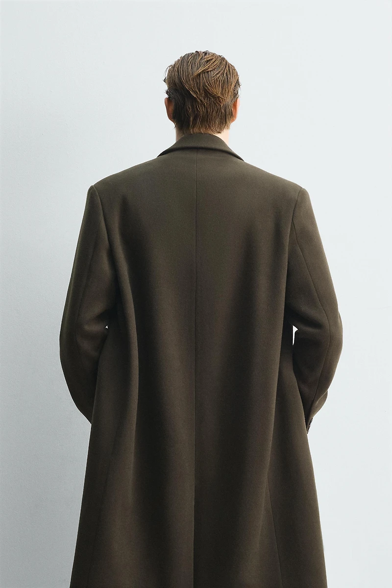DOUBLE BREASTED WOOL BLEND COAT LIMITED EDITION