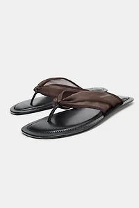 MESH FLAT SANDALS