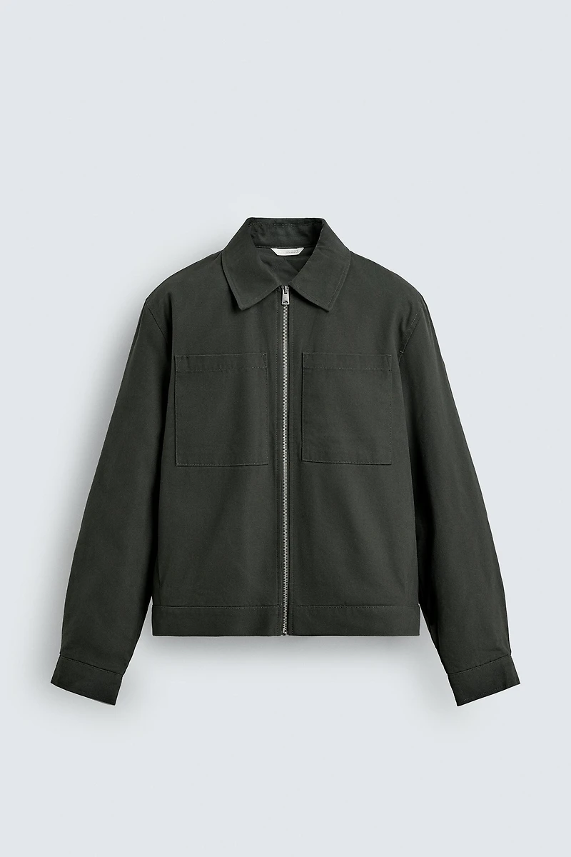 QUILTED POCKET OVERSHIRT