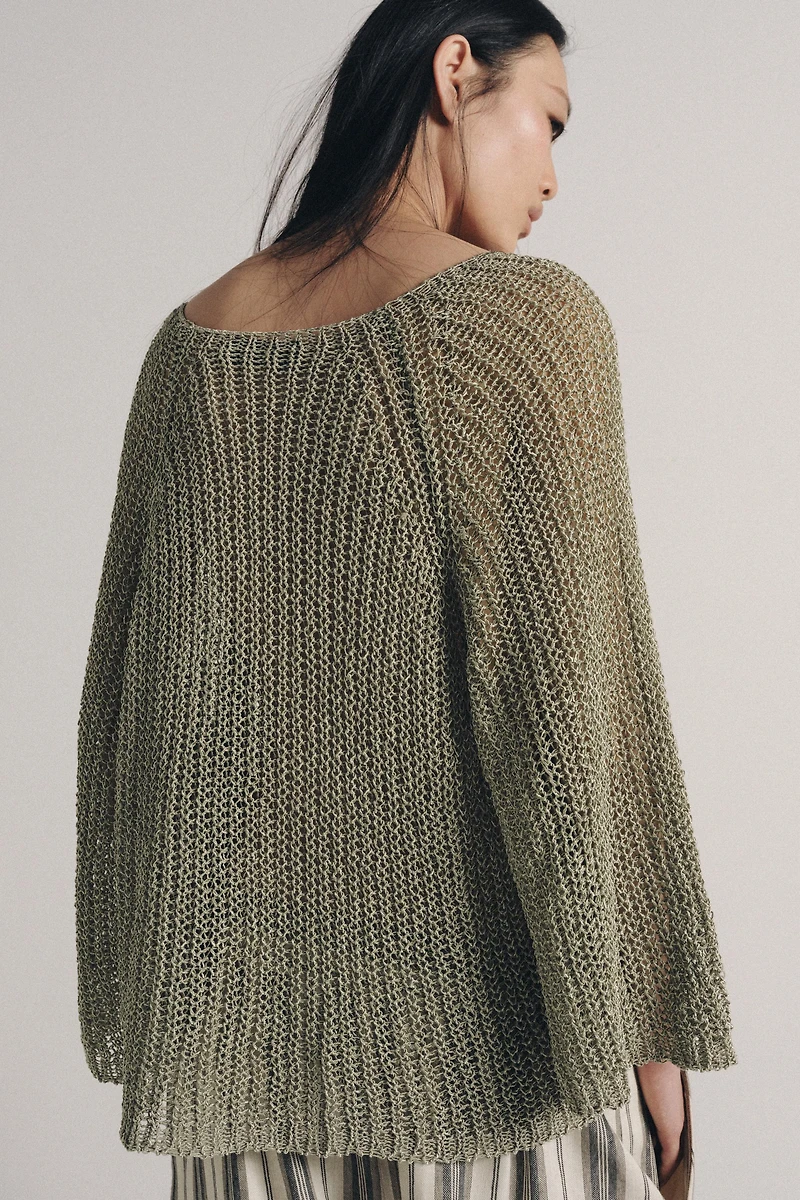 PULL EN MAILLE AJOURÉ