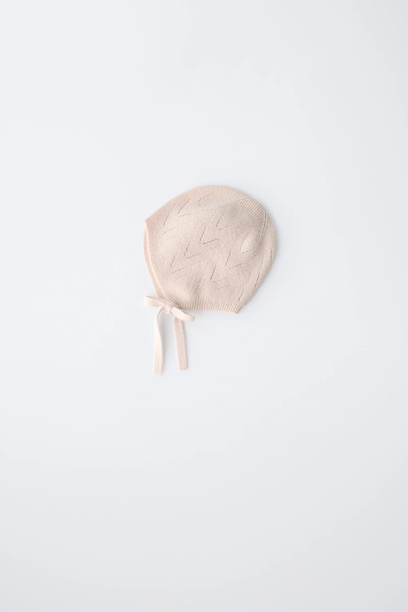 COTTON WOOL BLEND BONNET