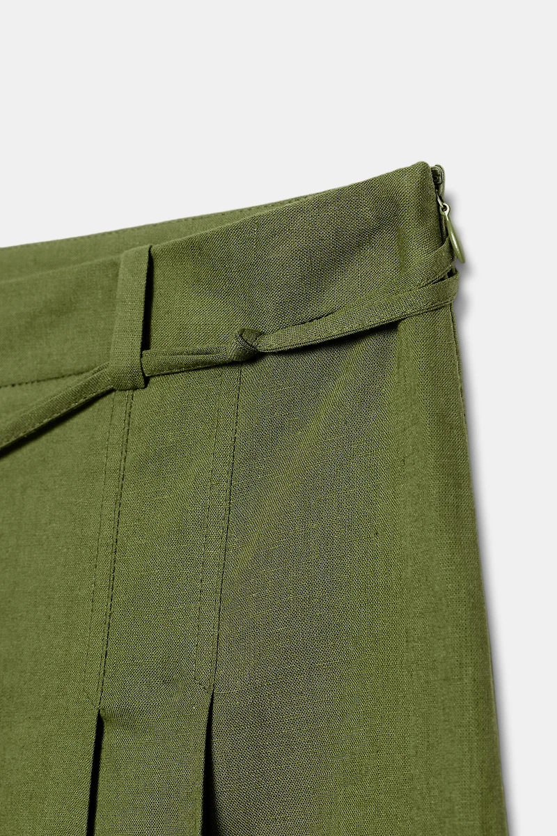 BEADED BELT LONG SHORTS