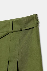 BEADED BELT LONG SHORTS