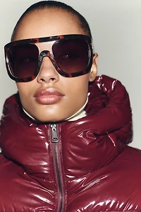 SHINY EFFECT WATER REPELLENT WINDPROOF ANORAK