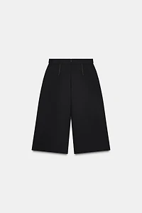 LONG SHORTS WITH CONTRAST STITCHING