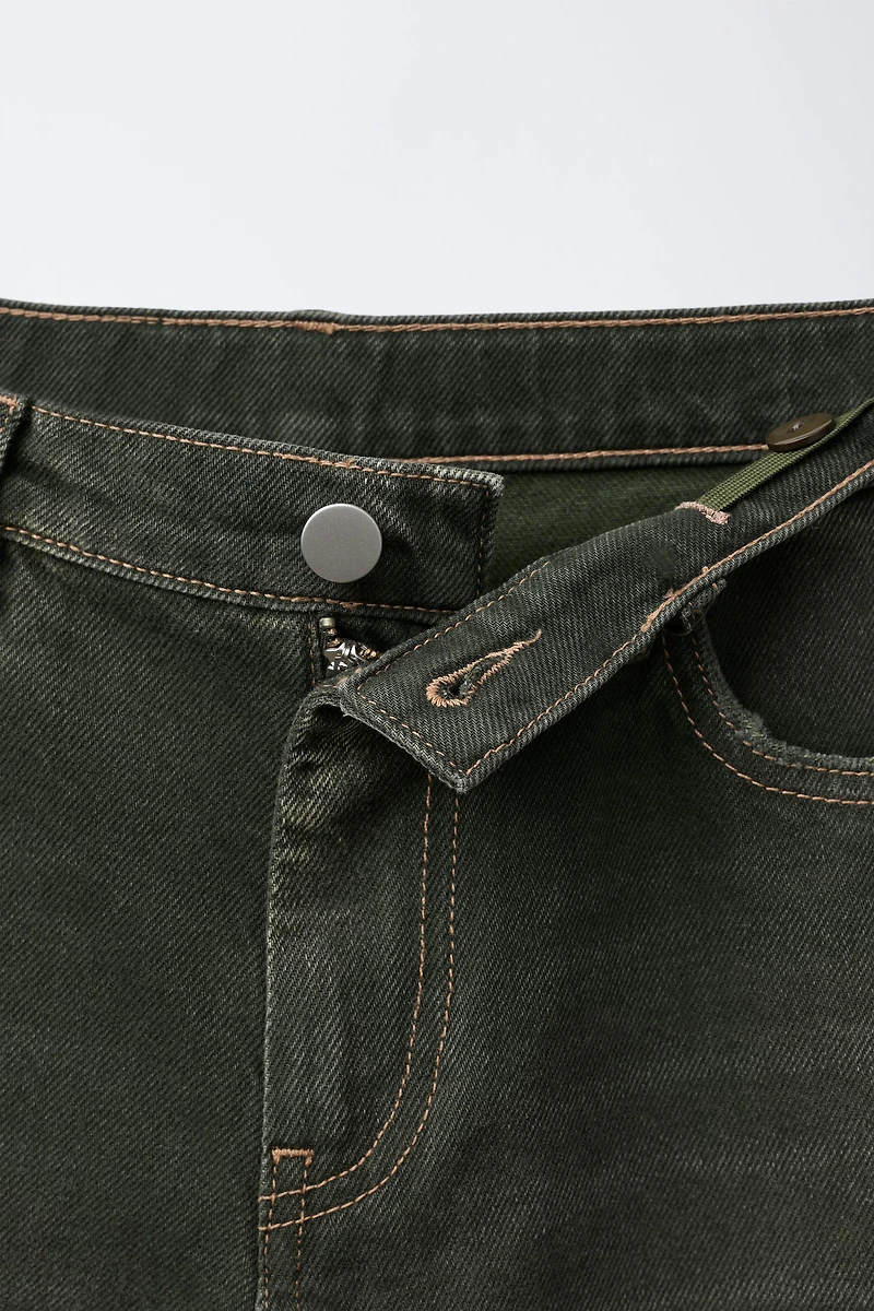 DISTRESSED EFFECT BALLOON JEANS