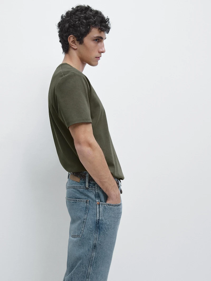 100% mercerised cotton T-shirt