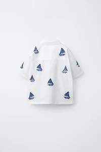 CHEMISE BATEAUX BRODÉS