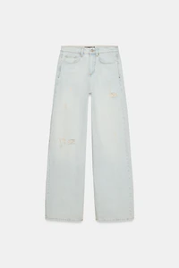 Z1975 MID-RISE RIPPED STRAIGHT JEANS