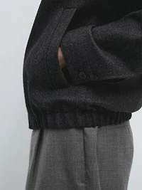 100% wool herringbone jacket