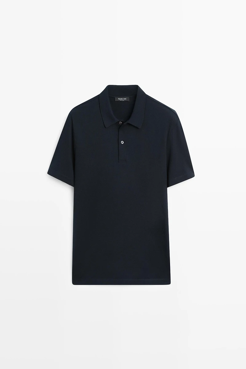 100% cotton structured polo shirt