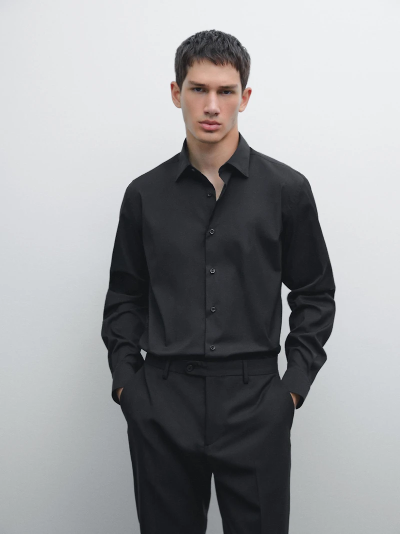 Slim fit stretch shirt