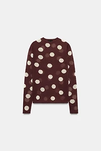 POLKA DOT KNIT TOP