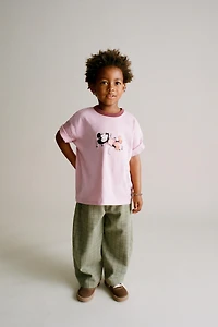 MICKEY MOUSE © DISNEY EMBROIDERED AND PRINTED T-SHIRT